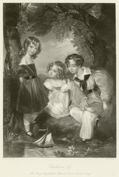 Barn av Lady Elizabeth og Charles Scrase Dickens av Fanny Corbaux