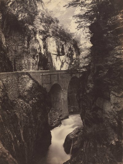 Veien til Eaux-Chaudes, Pyreneene recto, ca. 1855. av Farnham Maxwell Lyte
