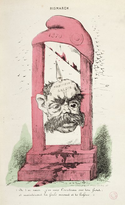 Karikatur av Otto von Bismarck (1815-98) 1870 av Faustin