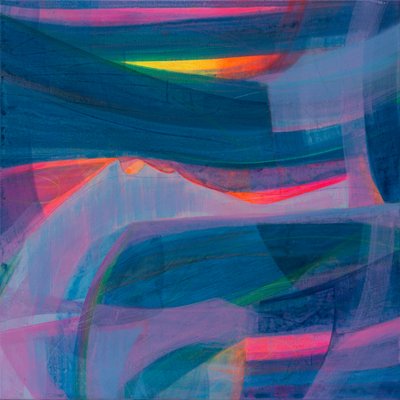 Store dristige avgjørelser, 2020 (akryl på lerret) av Faye Bridgwater