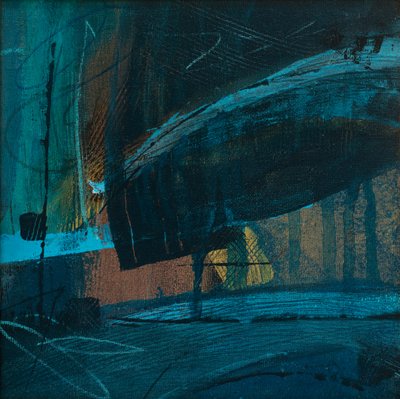 Observasjoner og refleksjon, 2019 (akryl på ett lerret) av Faye Bridgwater