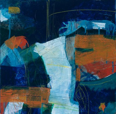 Krittstien, 2018 (akryl på lerret) av Faye Bridgwater