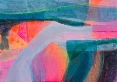 Det beroligende synet, 2021 (akryl på lerret) av Faye Bridgwater