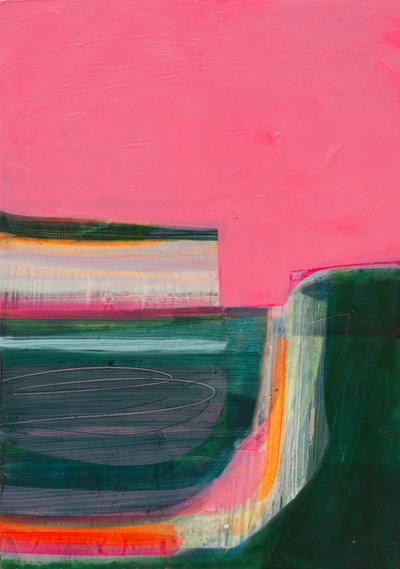 Hvilestedet, 2021 (akryl på lerret) av Faye Bridgwater