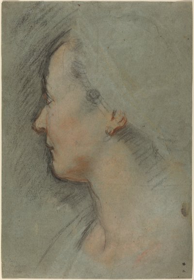 Hodet til en kvinne av Federico Barocci