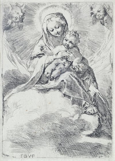 Madonna i skyene av Federico Barocci