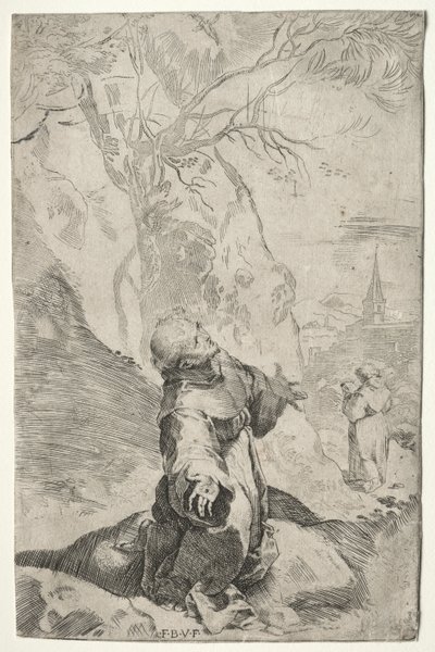 St. Francis mottar Stigmata av Federico Barocci
