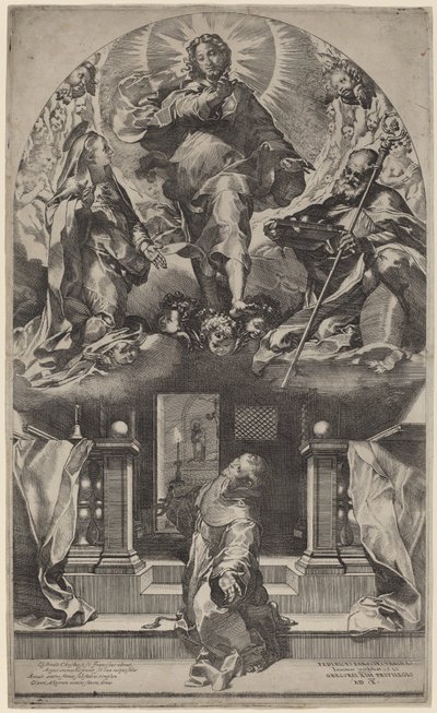 Visjon av Saint Francis av Federico Barocci