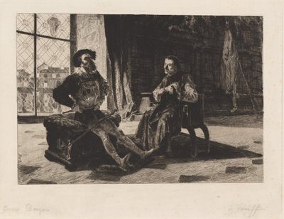Cesare Borgia og Machiavelli av Federico Faruffini