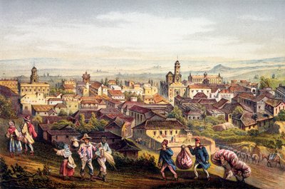 Trinidad, Cuba, 1840 av Federico Mialhe