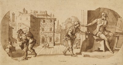 Episode av livet til Taddeo Zuccaro av Federico Zuccaro