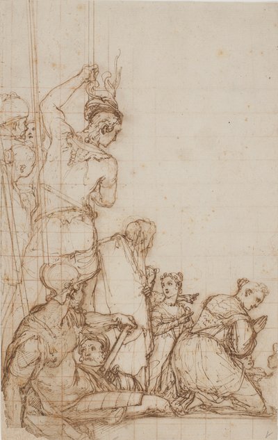 Gruppe tilskuere av Federico Zuccaro