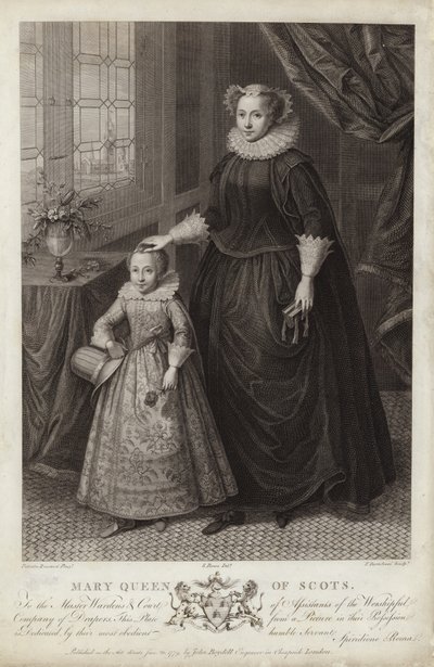 Portrett av Mary, Queen of Scots, og hennes sønn, James av Federico Zuccaro