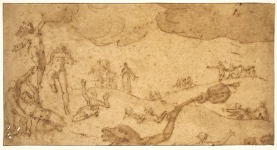 Scene fra de fattiges helvete av Federico Zuccaro