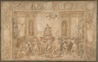 Studie for The Allegory of Spring, 1579. av Federico Zuccaro