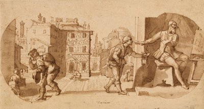 Episode av livet til Taddeo Zuccaro av Federico Zuccaro