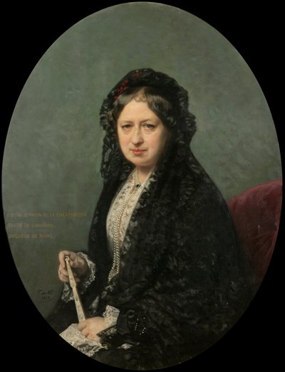 María Encarnación Cueto de Saavedra, hertuginne av Rivas av Federico de Madrazo y Kuntz