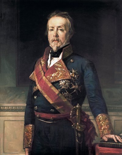 Portrett av Evaristo Fernandez de San Miguel y Valledor (1785-1862), spansk militær adelsmann og politiker av Federico de Madrazo y Kuntz