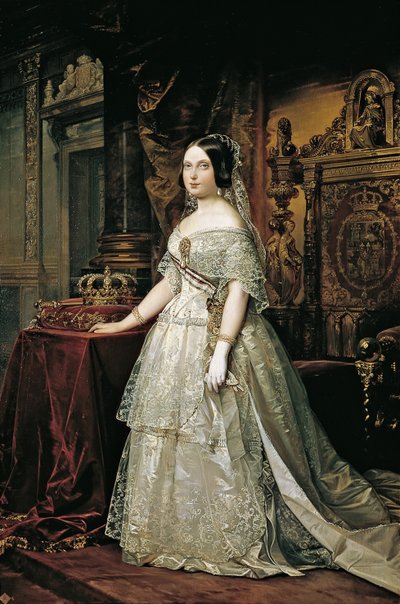 Portrett av Isabella II av Spania av Federico de Madrazo y Kuntz