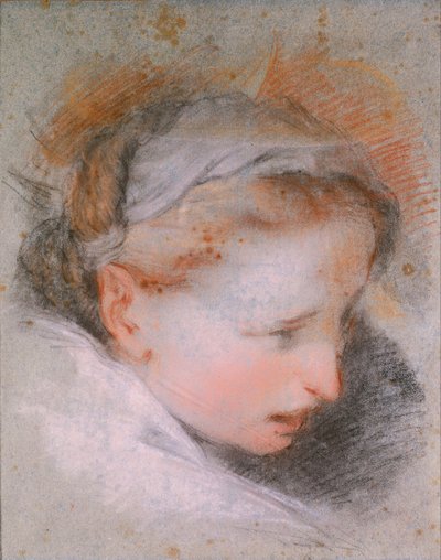 Hodet til en kvinne, 1568-1569 av Federigo Barocci