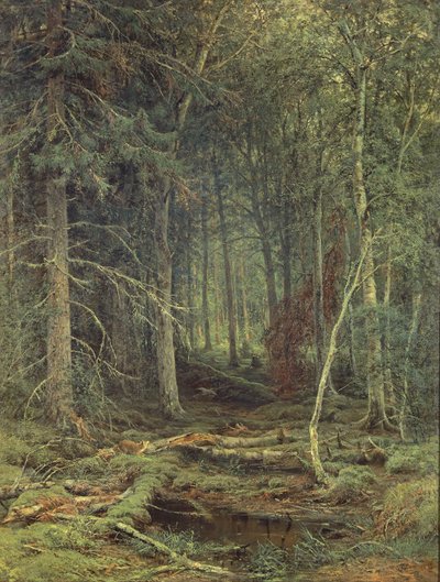Sump i skogen, høst, 1872 av Fedor Aleksandrovich Vasiliev