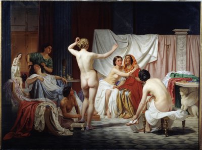 De romerske badene. Maleri av Feodor Andreyevich Bronnikov (1827-1902). Olje på lerret av Fedor Andreevich Bronnikov