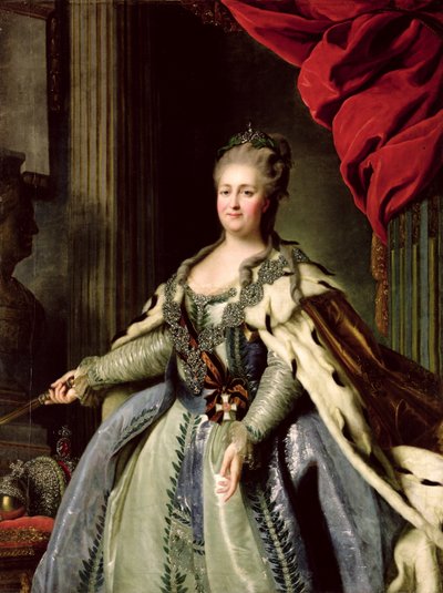 Portrett av Catherine II (1729-96) ca. 1770 (olje på lerret) av Fedor Stepanovich Rokotov
