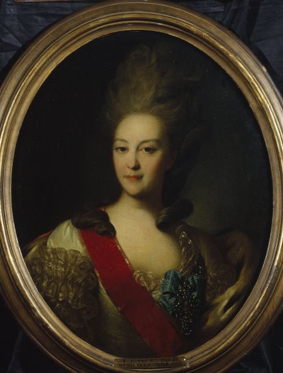 Portrett av kontesse Ekaterina Nikolaevna Orlova 1758-1781, s. 1779 av Fedor Stepanovich Rokotov