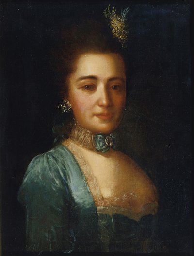 Portrett av prinsesse Praskovia Ivanovna Golitsyna av Fedor Stepanovich Rokotov
