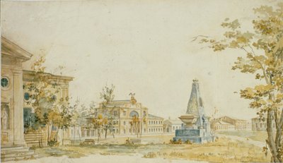 The Square i Kherson, 1797 av Fedor Yakovlevich Alekseev