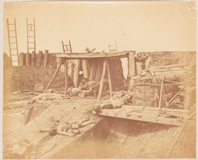 Interiøret i Taku-fortet av Felice (1825-c.1908) Beato