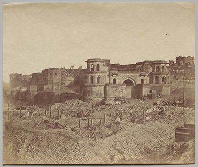 Mucha Bawn, eller det gamle citadellet i Lucknow av Felice A. Beato