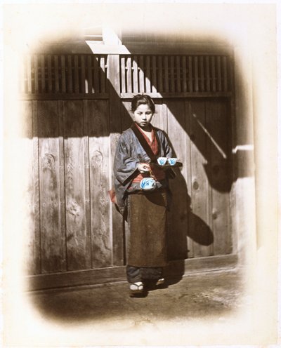 A Tearoom Waitress, ca. 1868 av Felice Beato