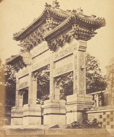 Bue i Lama-tempelet, nær Pekin, oktober 1860 av Felice Beato