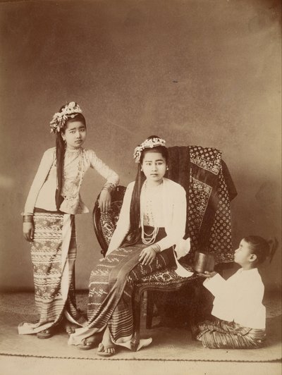 burmesiske prinsesser av Felice Beato