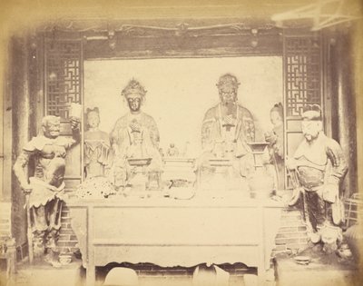 Hovedkvarter, 1. divisjon, Pehtang, Kina, 1. august 1860 av Felice Beato