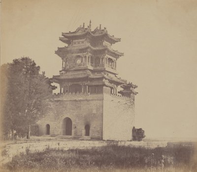 Imperial Summer Palace Yuen Min Yuen, Pekin, Before the Burning, 18. oktober 1860 av Felice Beato
