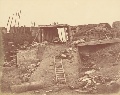 Interiør i Angle of North Fort av Felice Beato