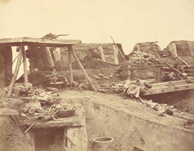 Interiør av den engelske inngangen til North Fort 21. august 1860 av Felice Beato