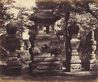 Interiør av graven ved depotet nær Peking av Felice Beato