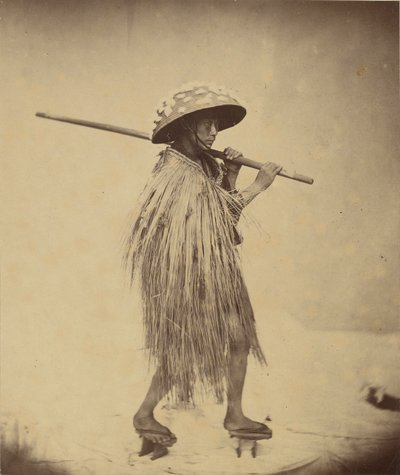 Japansk i Mackintosh, ca. 1865 av Felice Beato
