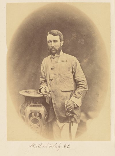 Oberstløytnant Wolsely, V.C. av Felice Beato