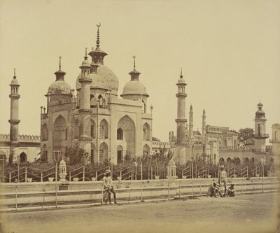 Moske i Hussainabad Imambara av Felice Beato
