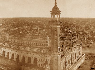 Panorama av MachiBoran, Lucknow av Felice Beato