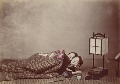Sovende skjønnheter, 1868. av Felice Beato