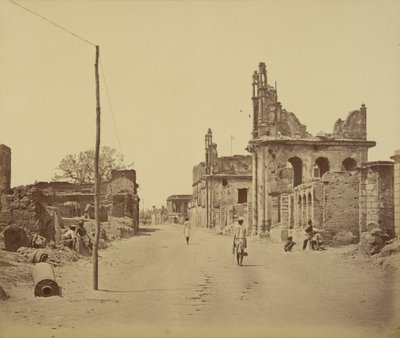 The Cawnpore Road, Lucknow av Felice Beato