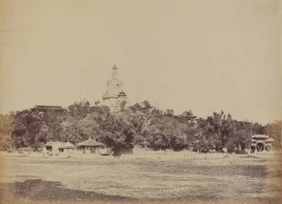 Den store pagoden i det keiserlige vinterpalasset, Pekin, 29. oktober 1860 av Felice Beato