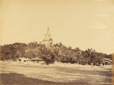 Den store pagoden på Imperial Winter Garden Palace, 29. oktober 1860 av Felice Beato