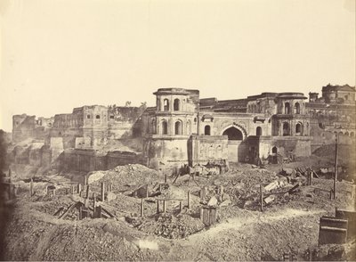 Mucha Bawn, eller den gamle citadellet i Lucknow av Felice Beato