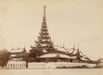 The Palace Mandalay (sentrum av universet) av Felice Beato